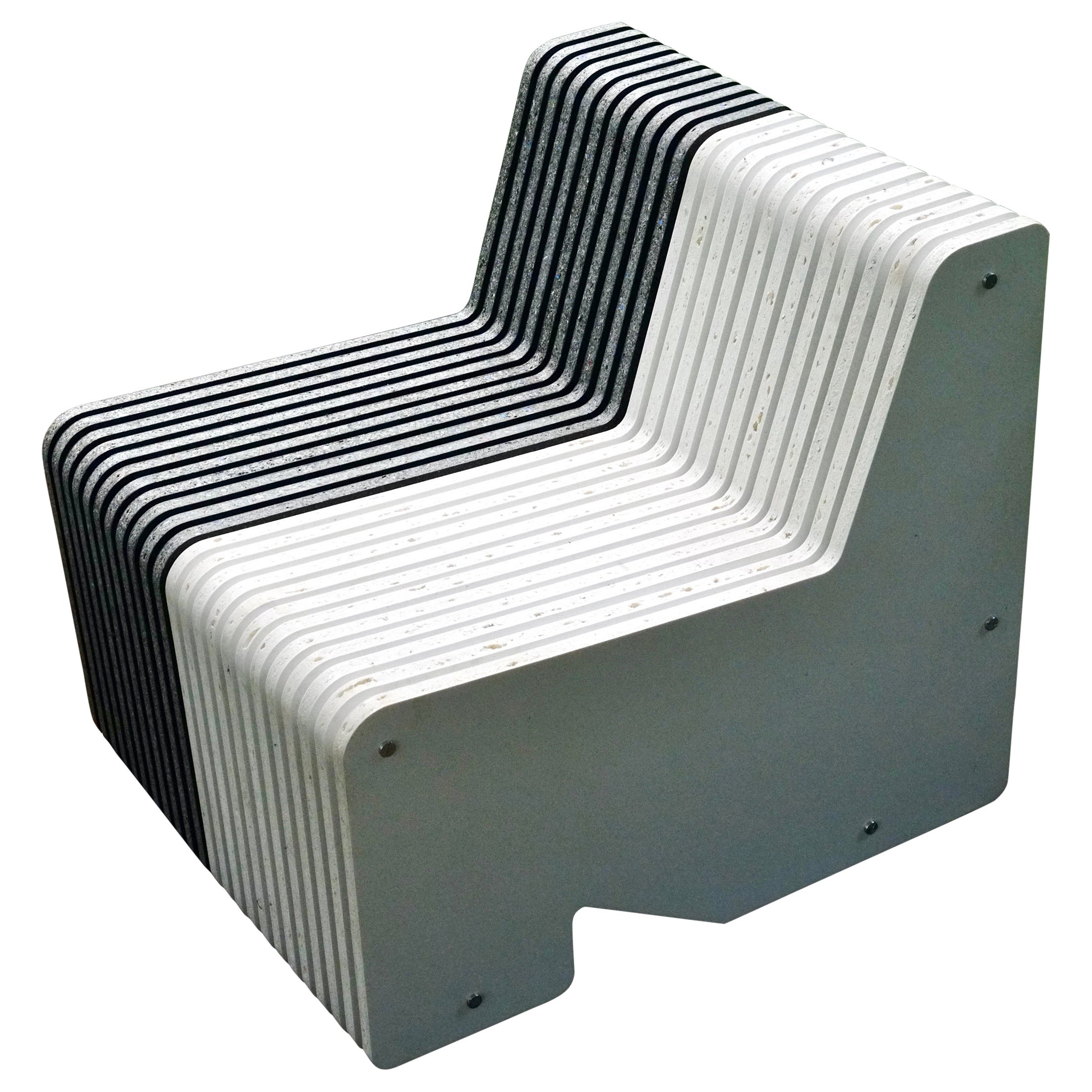 Jää Armchair Made with 100% Recycled Plastic - Indoor / Outdoor Seating For Sale