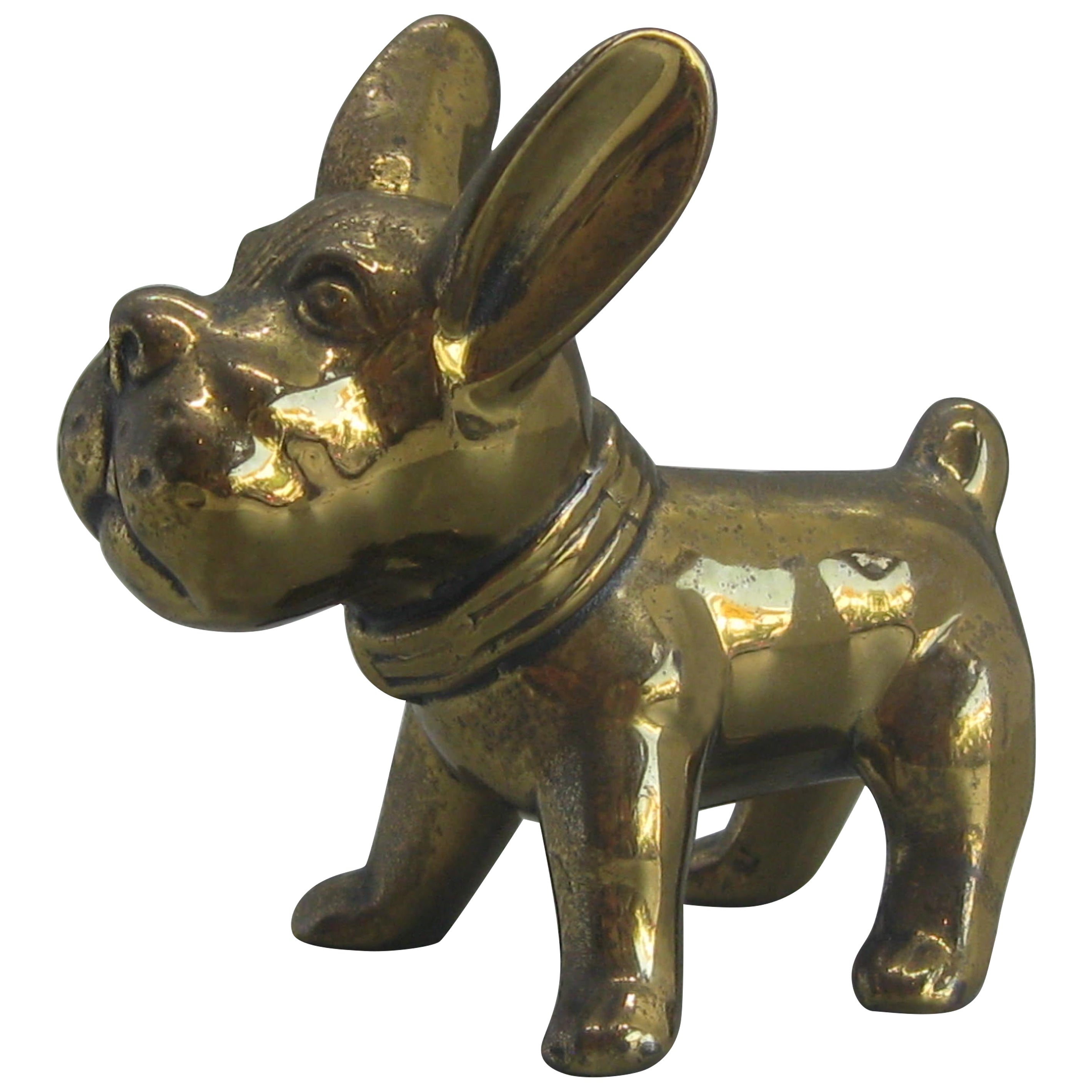 vintage bulldog statue