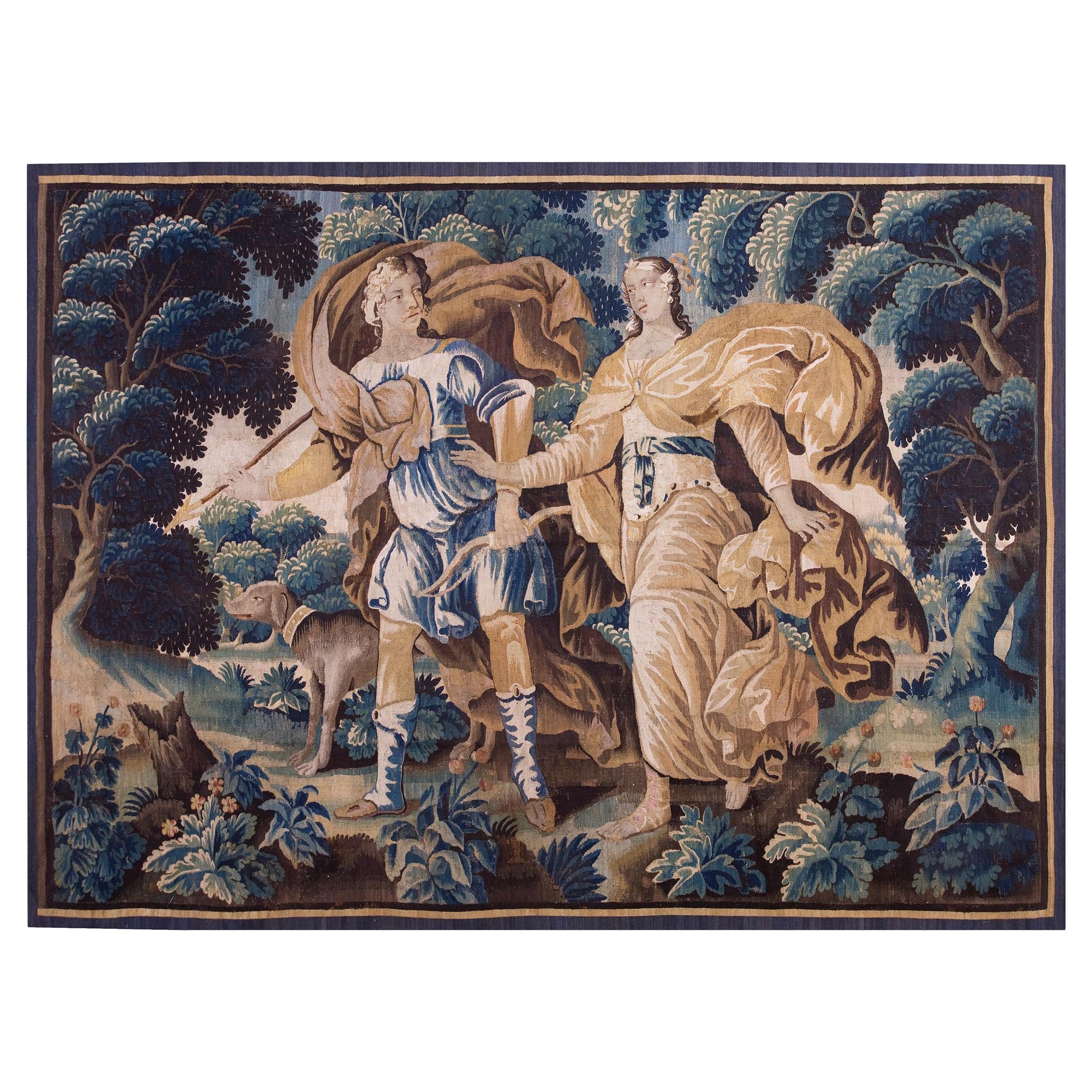 Late 17th Century Flemish Biblical Tapestry ( 7'8" x 10'4" - 235 x 315 ) For Sale