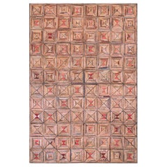 Amerikanischer Hakenteppich des frühen 20. Jahrhunderts ( 5'6" x 8' - 167 x 244 )