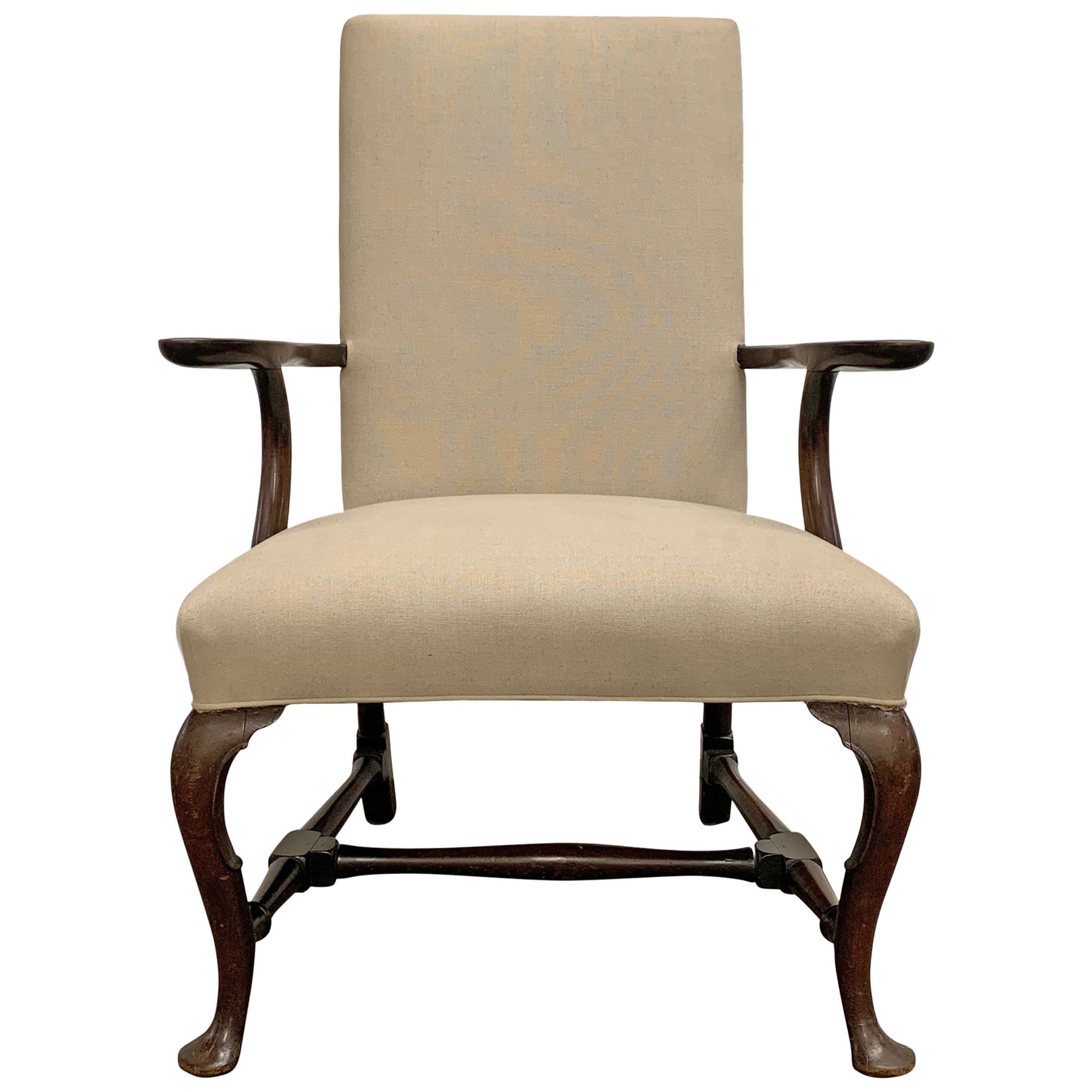 Queen Anne FiveLegged Chair, 18th Century at 1stDibs