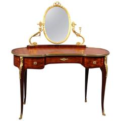 Late 19th Century Gilt Bronze-Mounted Louis XV Style Dressing Table 12