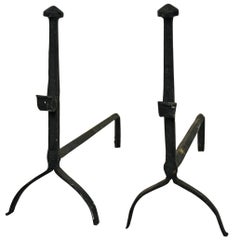 Pair of French 18th Century Andirons