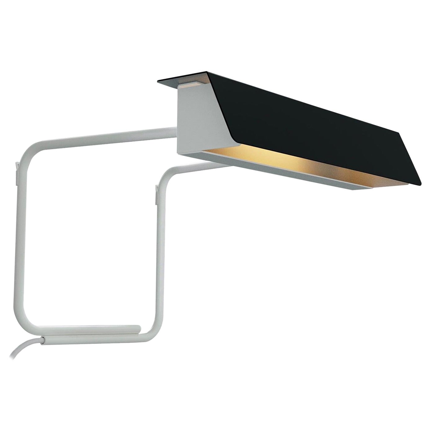 Lampe murale 5980 d'Alain Richard en noir et blanc pour Disderot en vente