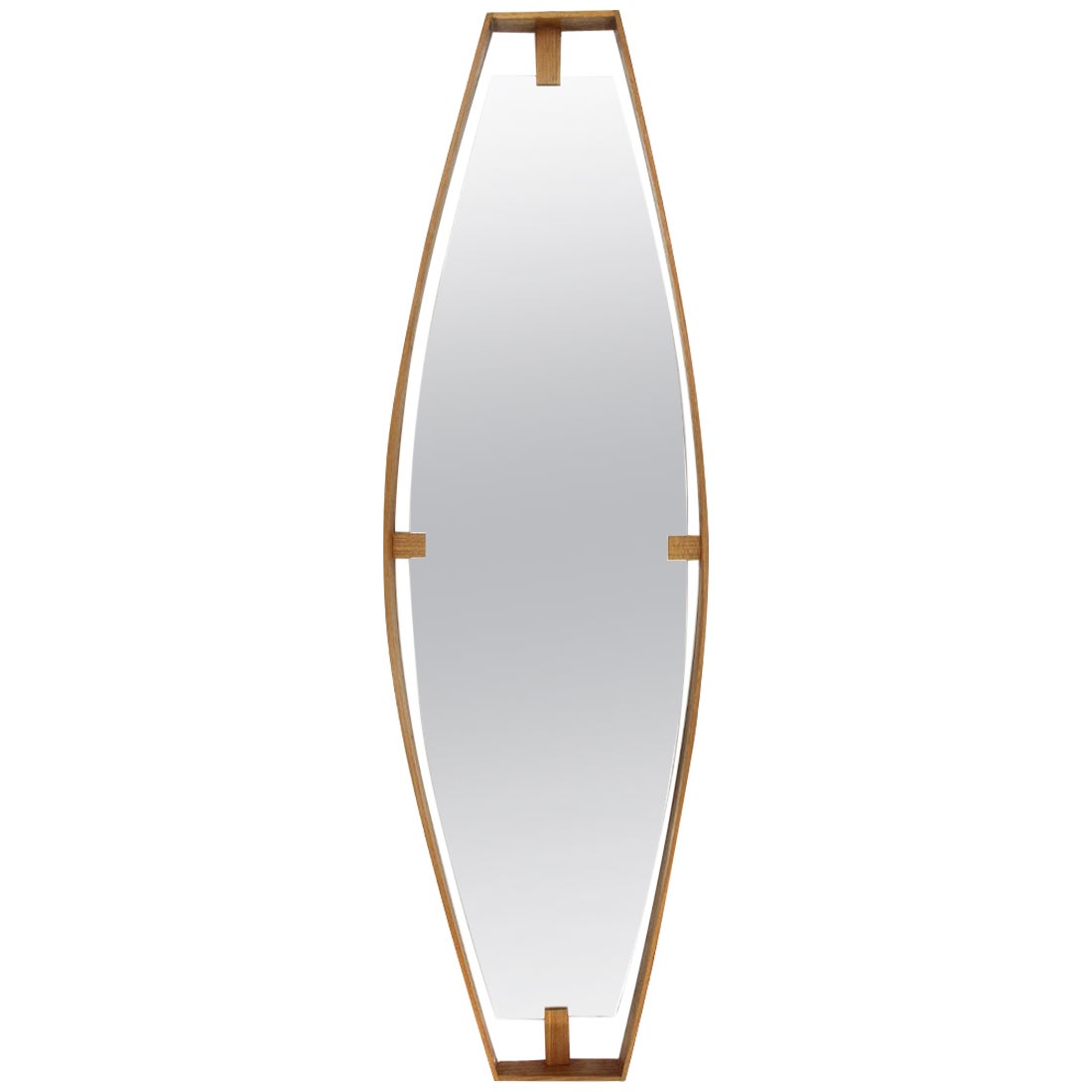 Pair of Solid Wooden Framed Mirrors, Indonesia 1990 For Sale at 1stDibs