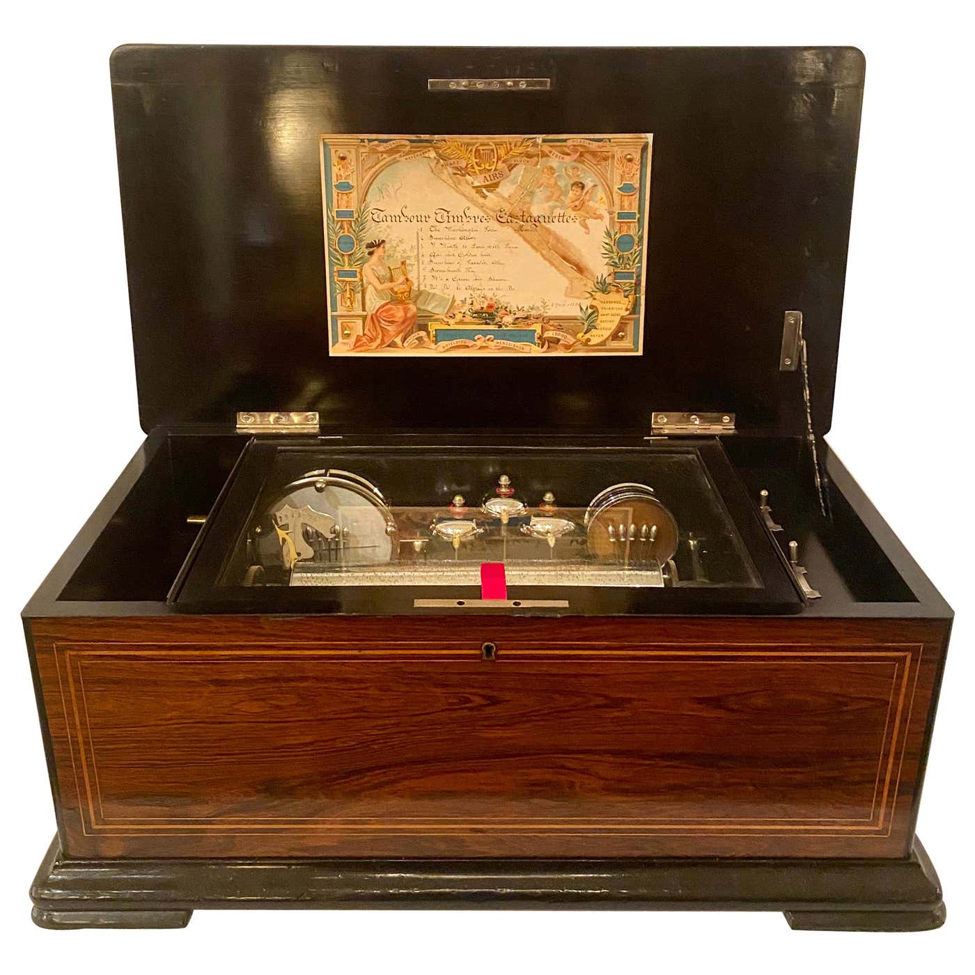 Antique 19th Century Swiss Rosewood