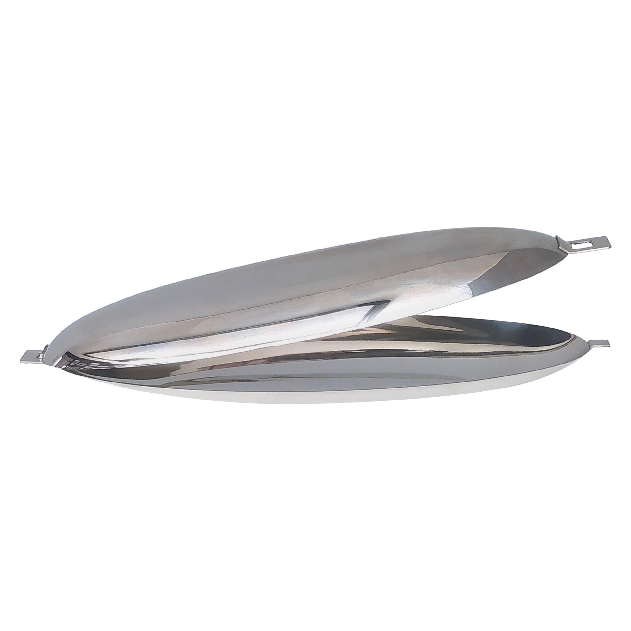 Roberto Sambonet Stainless Steel Fish Poacher with a 1960s Design, Italy, 1980s For Sale