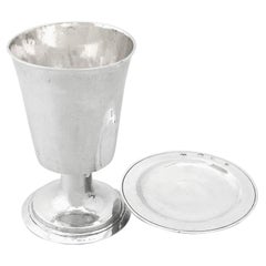 Used 1640 Sterling Silver Communion Chalice and Paten Set