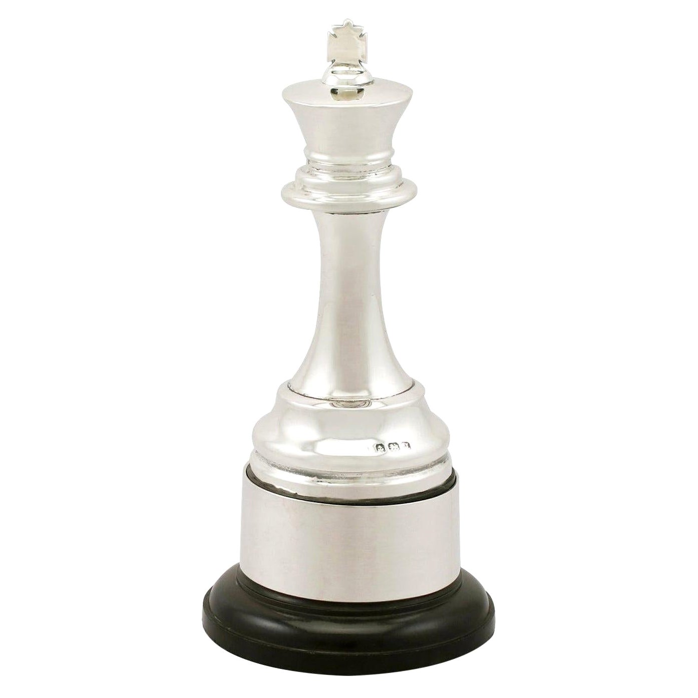 1970s Sterling Silver and Silver Gilt Chess Set at 1stDibs