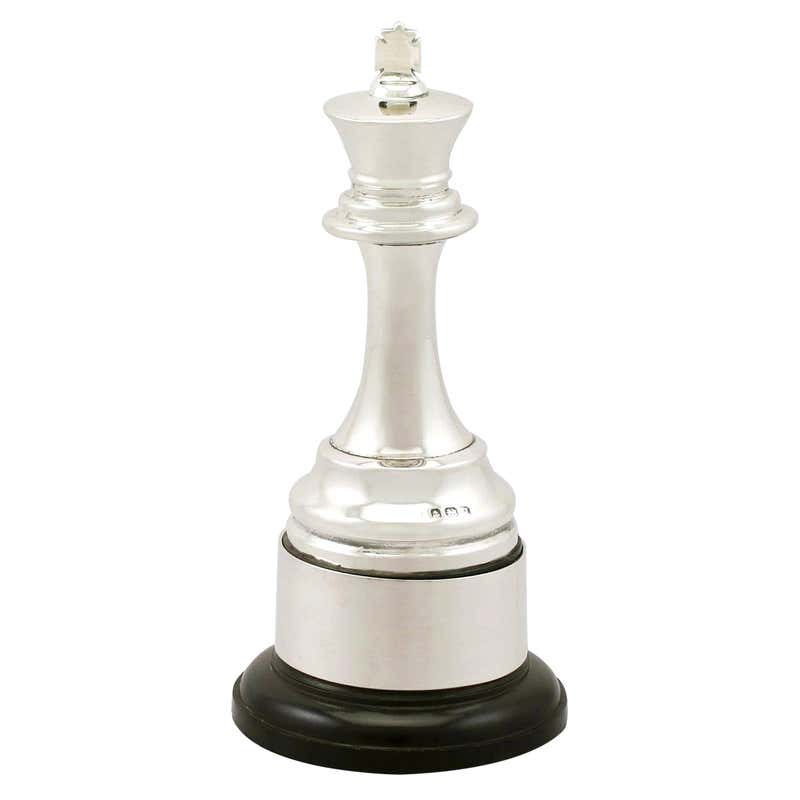 1970s Sterling Silver and Silver Gilt Chess Set at 1stDibs