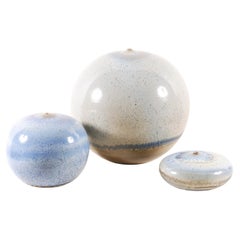 Antonio Lampecco, Set of 3 Spherical Ceramics