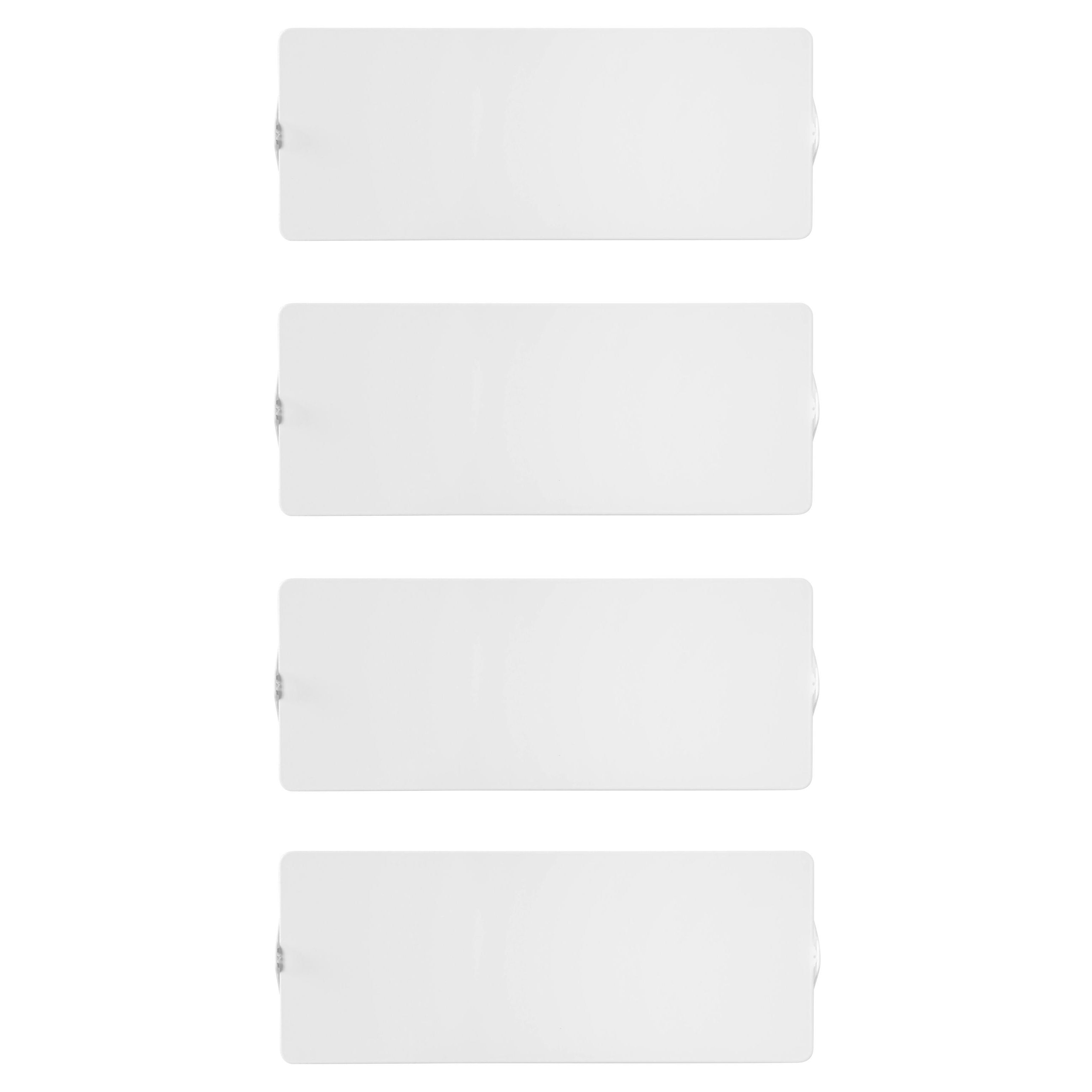 Grande applique Charlotte Perriand 'Applique À Volet Pivotant Double' en blanc