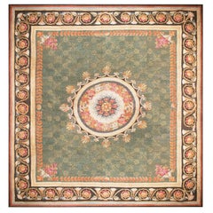 Antique Early 19th Century French Charles X Period Aubusson Carpet (15'8"x16'3"-478x495)