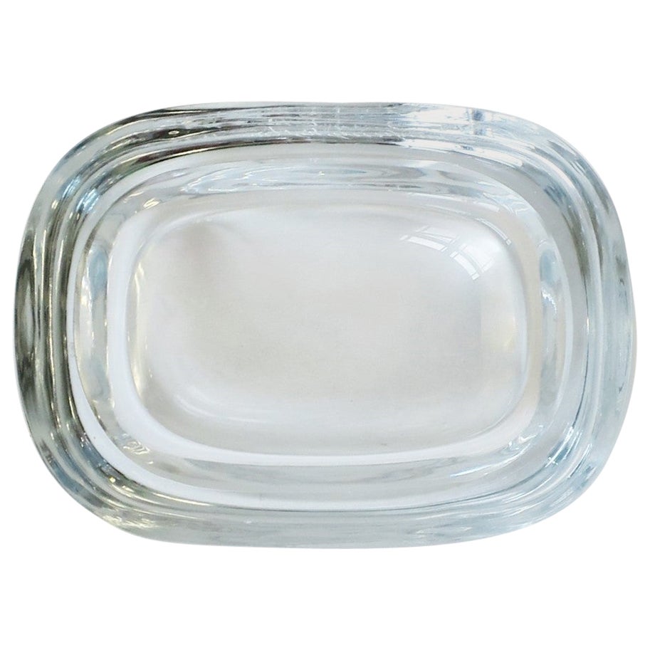 Art Deco Style H. Hoffman Blue Glass Soap Dish at 1stDibs
