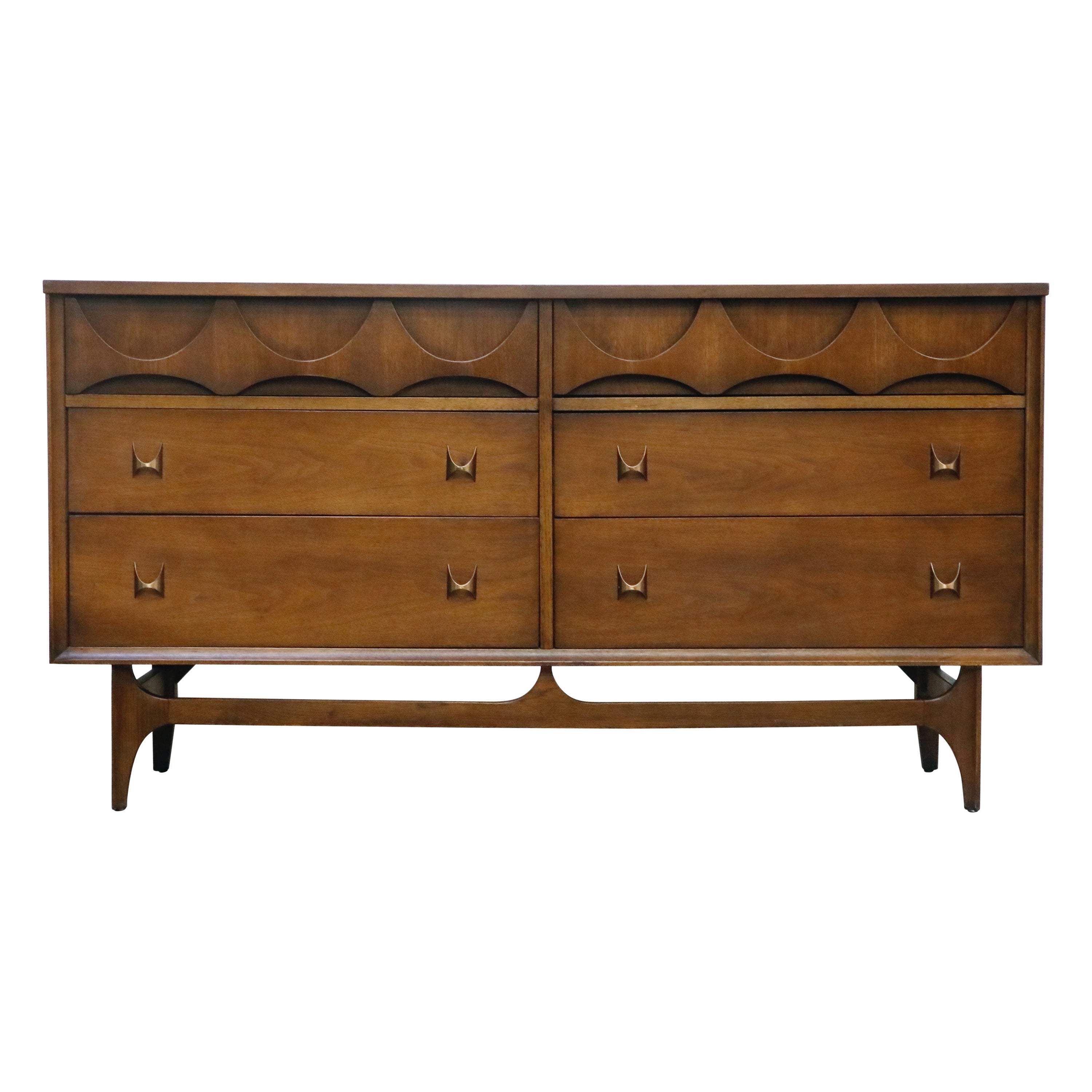 Broyhill Brasilia Premier Walnut Desk at 1stDibs
