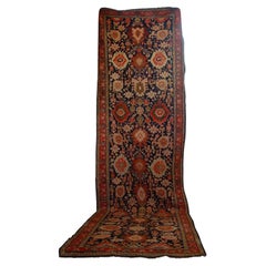 Tapis de couloir Kuba Kelleh extrêmement long du début du 20e siècle