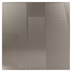 Contemporary LimitedEdition Glass Bronzed Mirror, Prisma V1 by Edizione Limitata