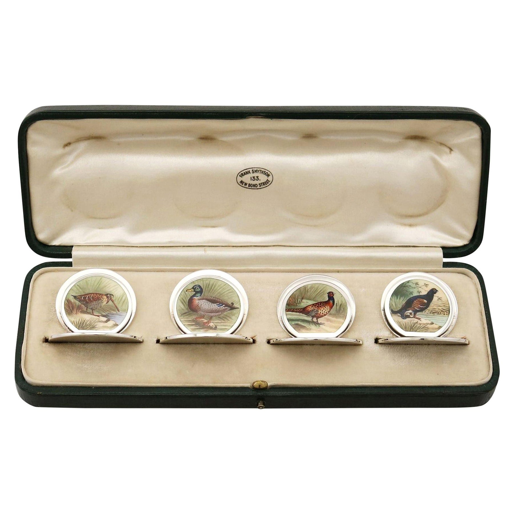 Sterling Silver 'HorseRacing' PlaceCard or Menu Holders by Hermés at