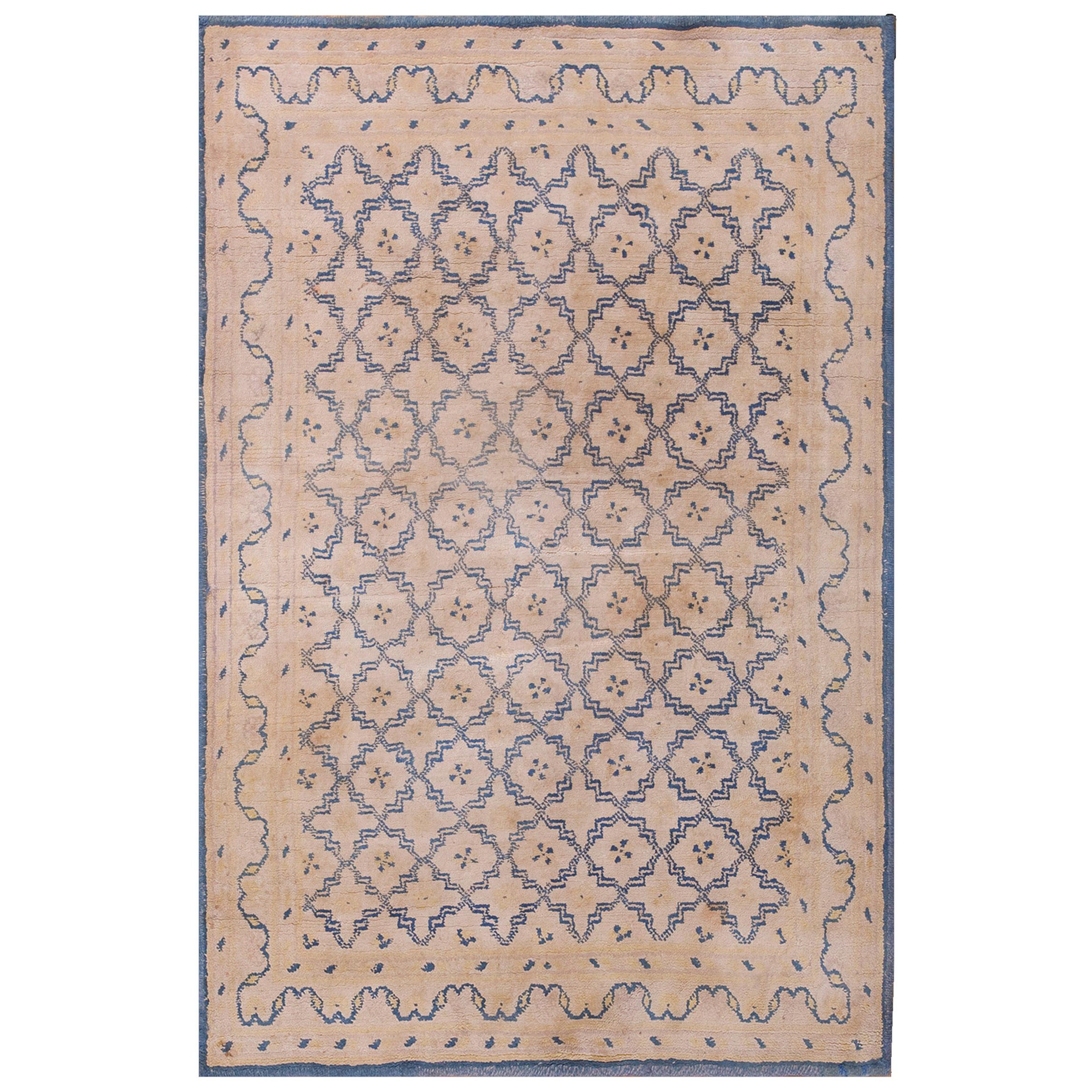 Early 20th Century N. Indian Agra Cotton Carpet ( 4' x 6'2" - 122 x 188 )