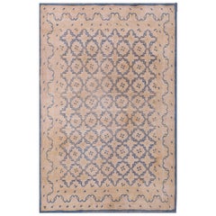 Tappeto in cotone indiano Agra dei primi del Novecento ( 4' x 6'2" - 122 x 188 )