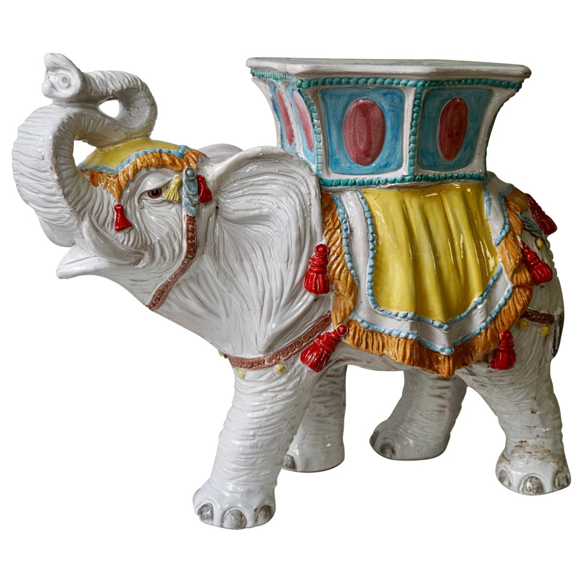 Lot of Three Elephant Plant Stands, Flower Pot Stand Garden Stool For