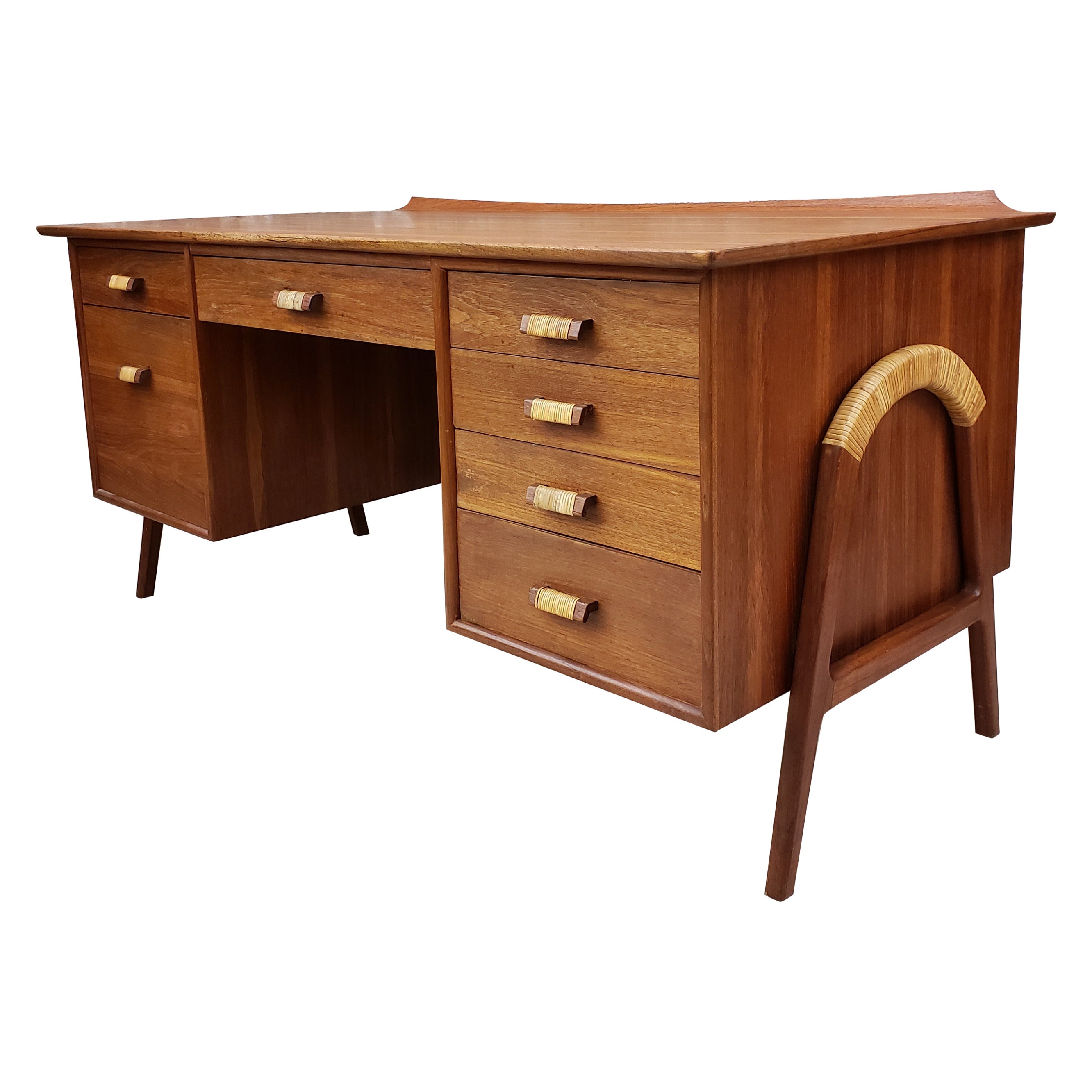 MidCentury Danish Modern Rosewood Hideaway Desk For Sale at