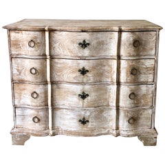 19th Century Dutch Serpentine Front Chest of Drawers