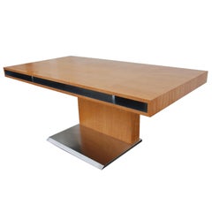 Bernhardt Pedestal Desk in the Style of Warren Platner