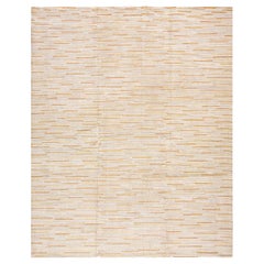 Contemporary American Cotton Hooked Rug (6' x 9' 183 x 274 cm)