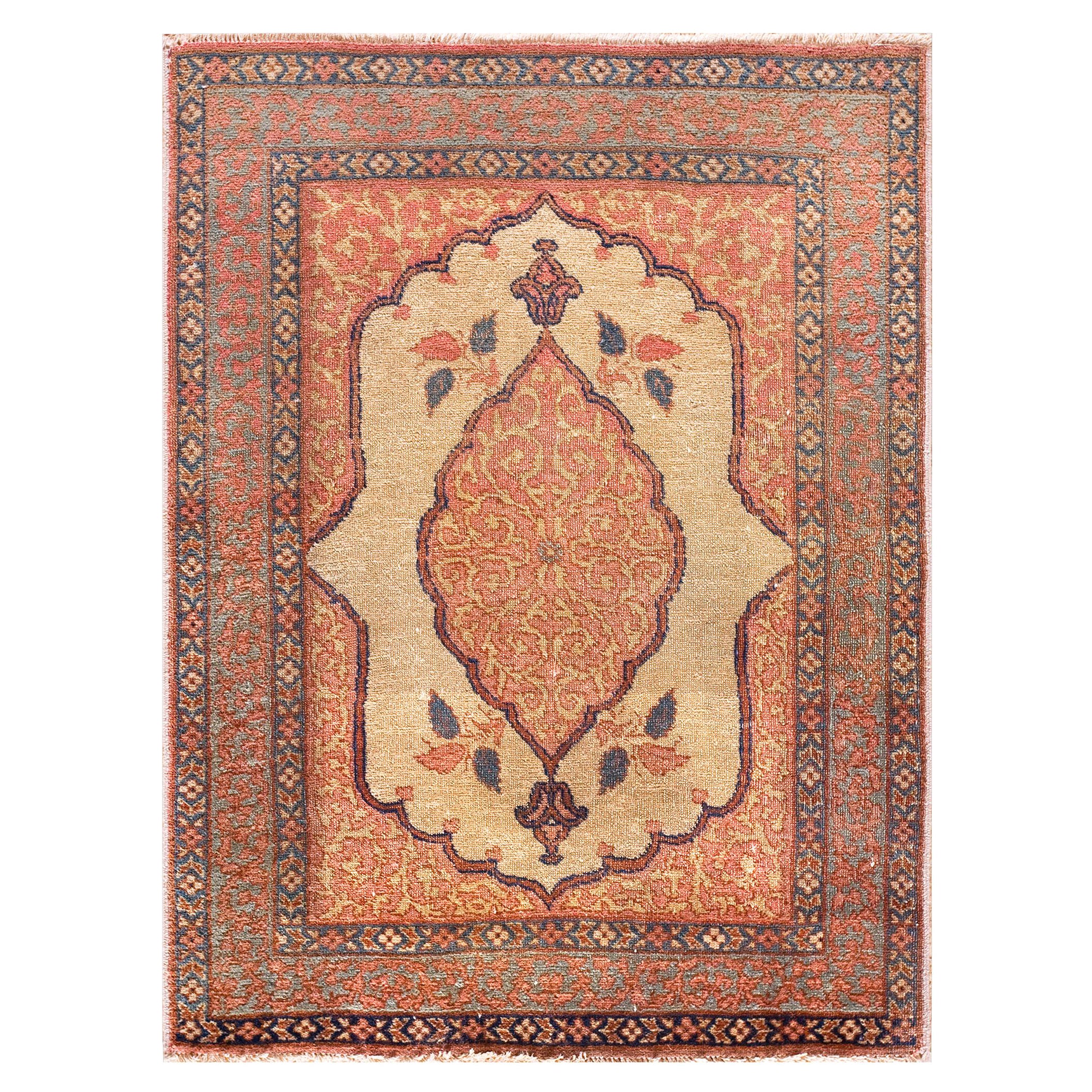 Tappeto Persiano Tabriz Haji Jalili della fine del XIX secolo ( 1'9" x 2'3" - 54 x 68 )
