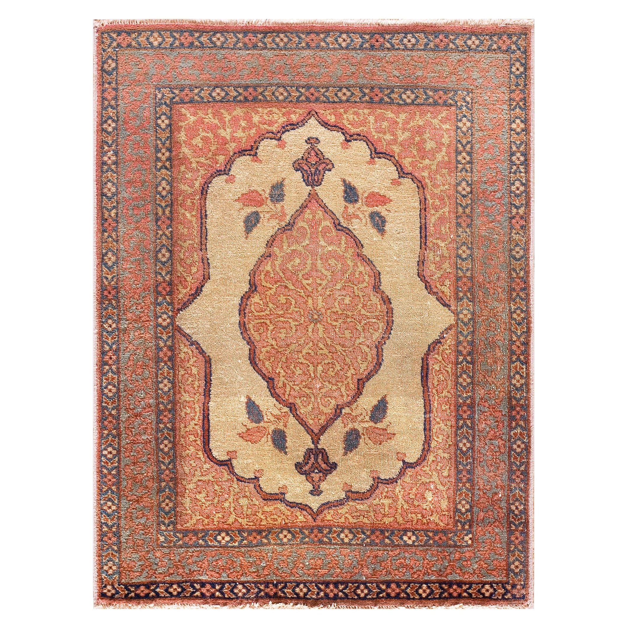 Late 19th Century Persian Tabriz Haji Jalili Rug ( 1'9" x 2'3" - 54 x 68 )