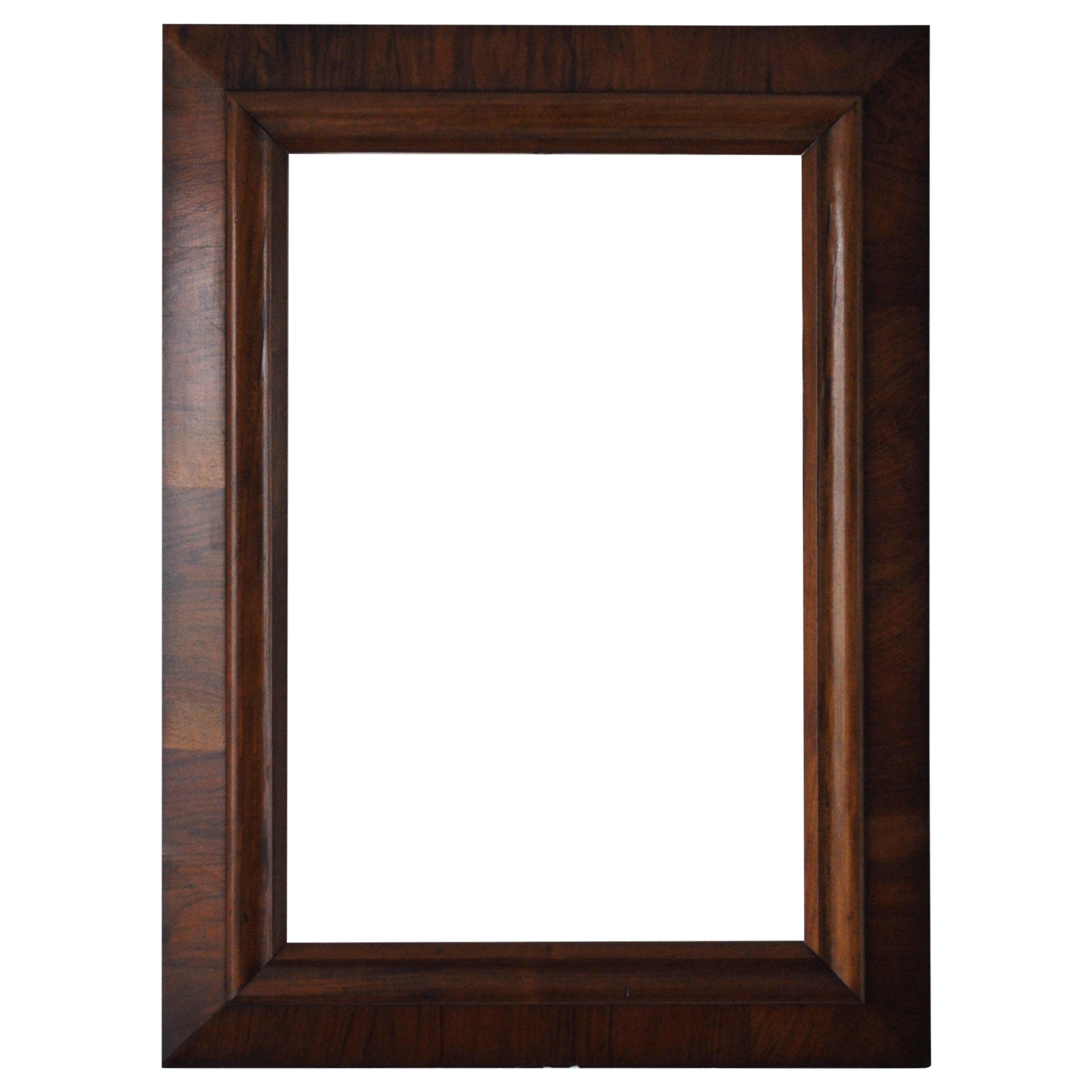 20th-Century Handheld Mirror in a Wooden Frame For Sale at 1stDibs