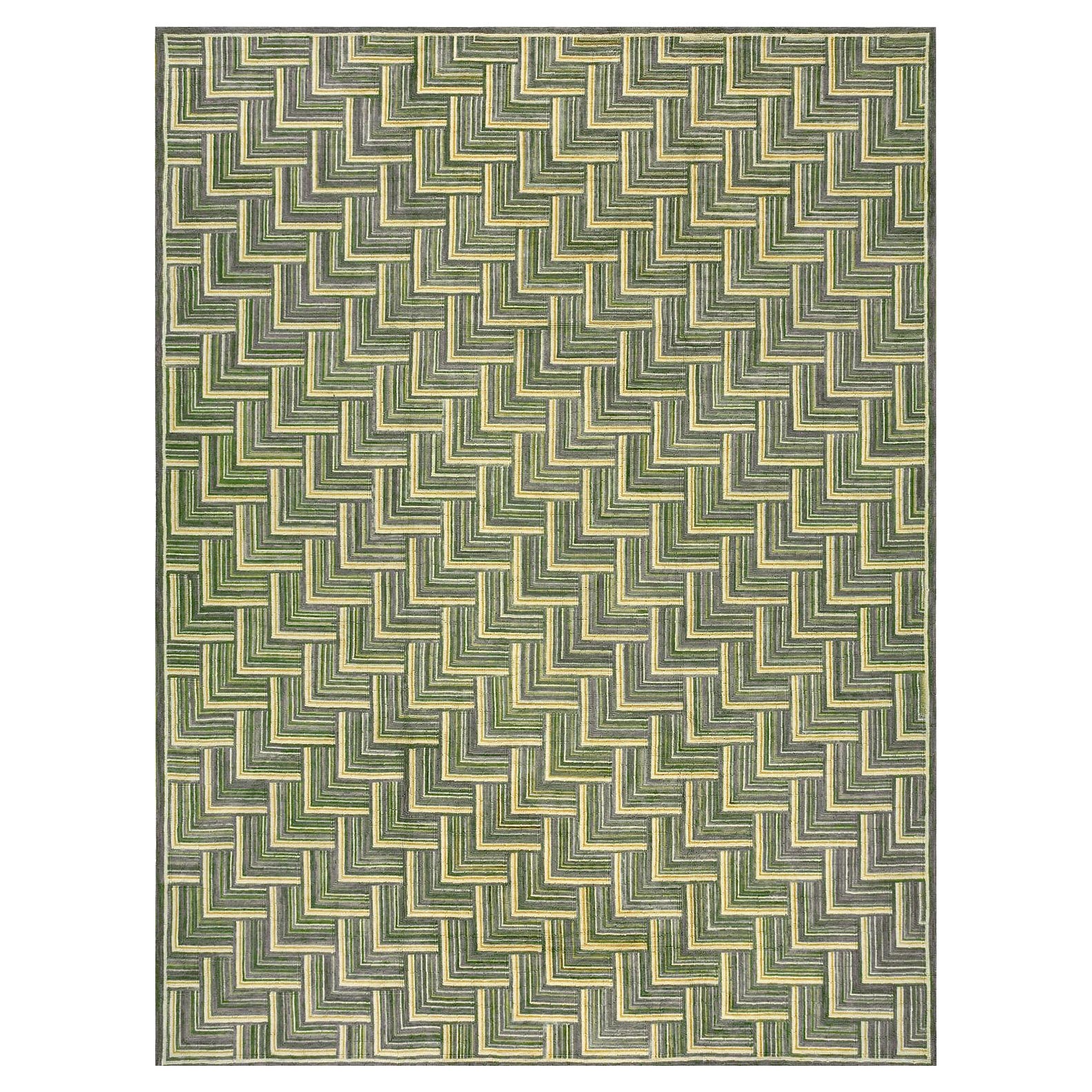 Tapis crocheté contemporain ( 6'' x 9'' - 183 x 274 )