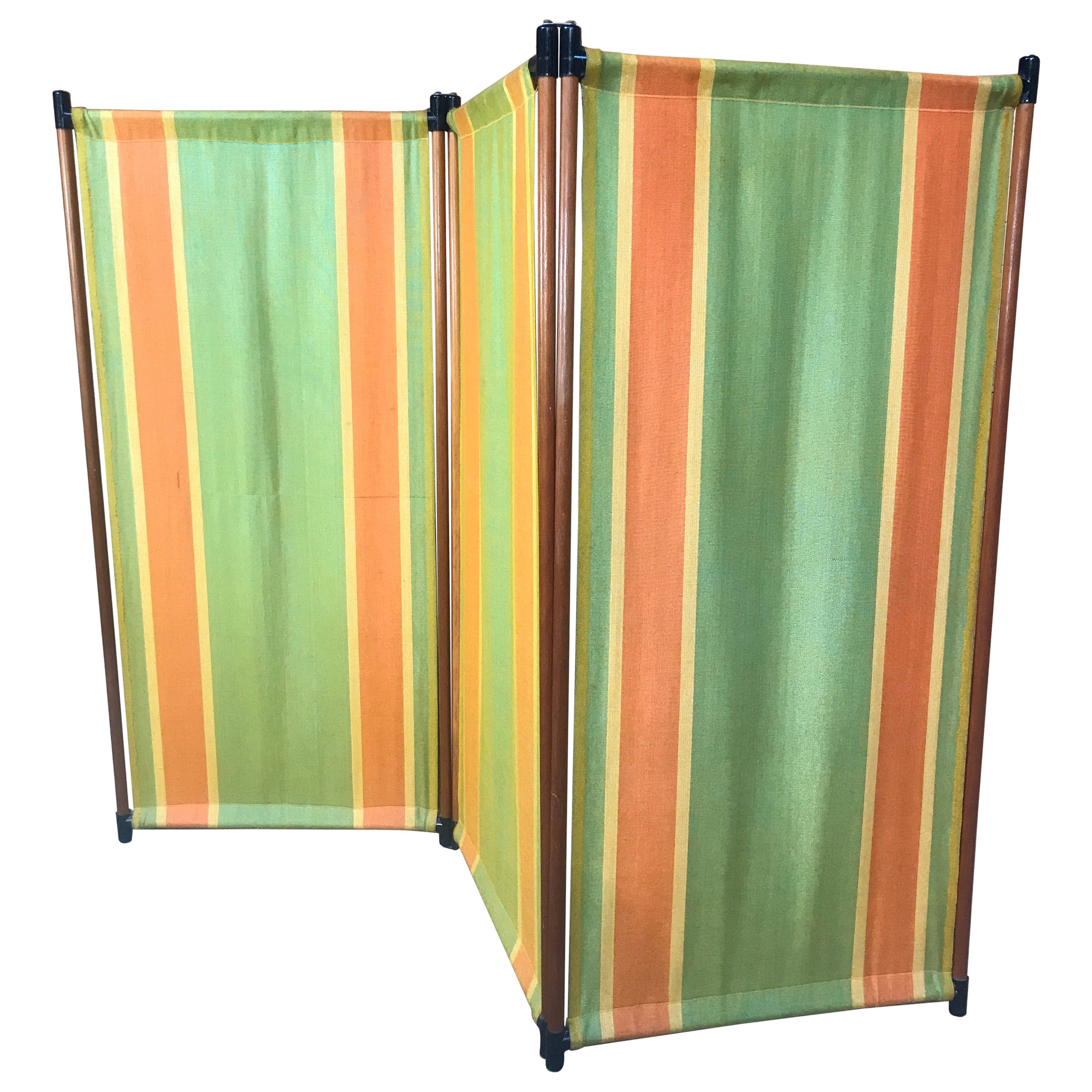 Vintage Italian Chinoiserie Room Divider Screen For Sale at 1stDibs