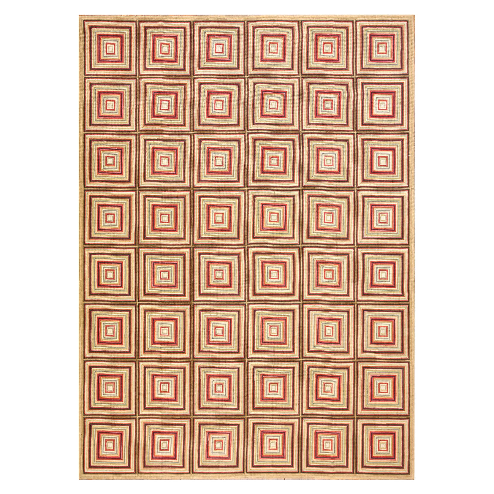 Contemporary Cotton Hooked Rug ( 6' x 9' - 183 x 274 )