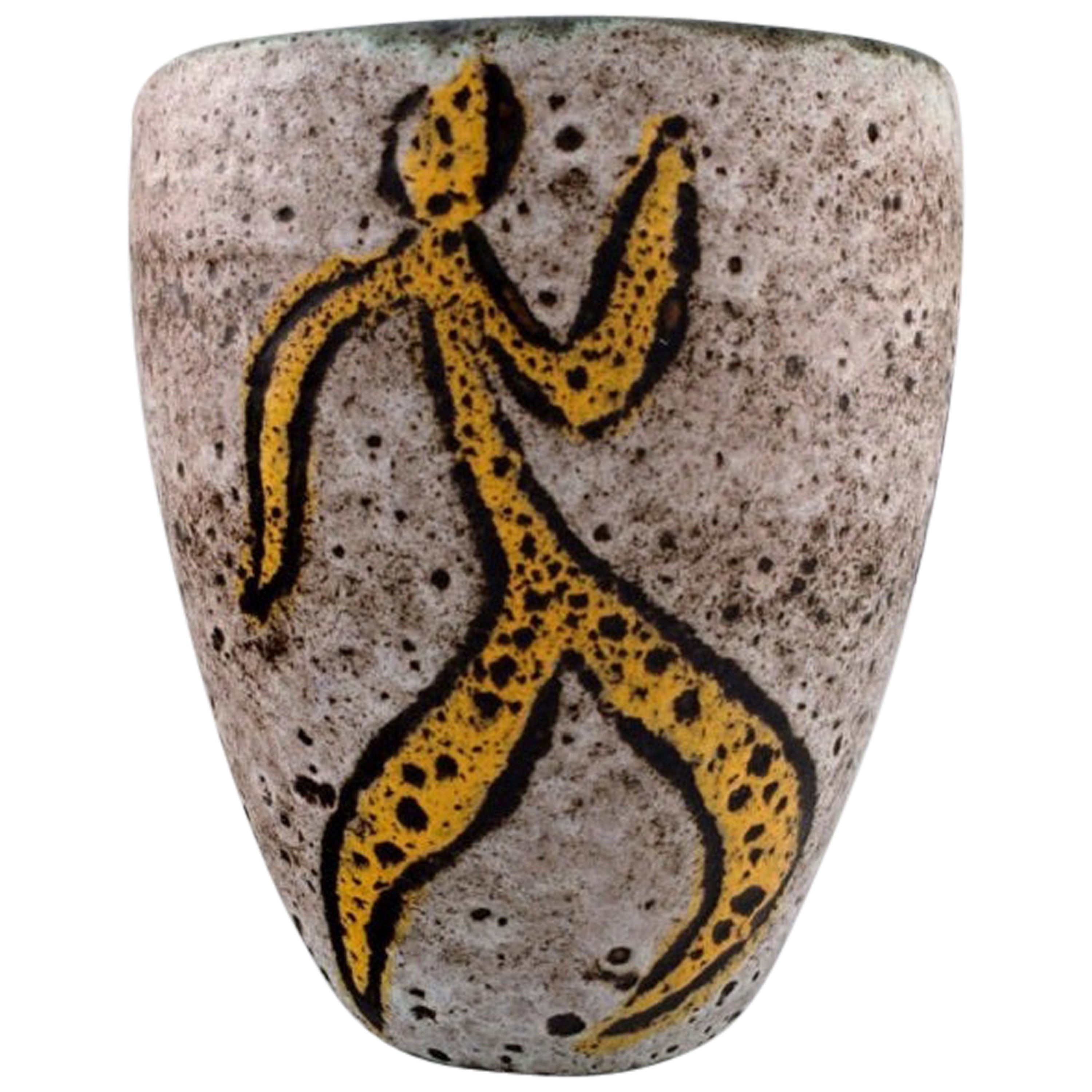 Robert Loiseleur for Lezoux, French Ceramist. Large Modernist Floor