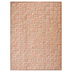 Zeitgenössischer Baumwoll-Hakenteppich ( 6' x 9' - 183 x 274 )