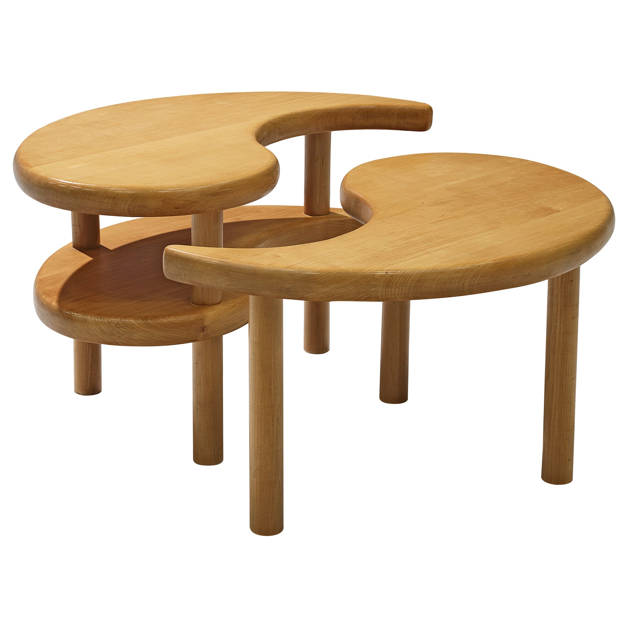 Yin Yang Table by Noted California Artist Daniel Pollock For Sale at