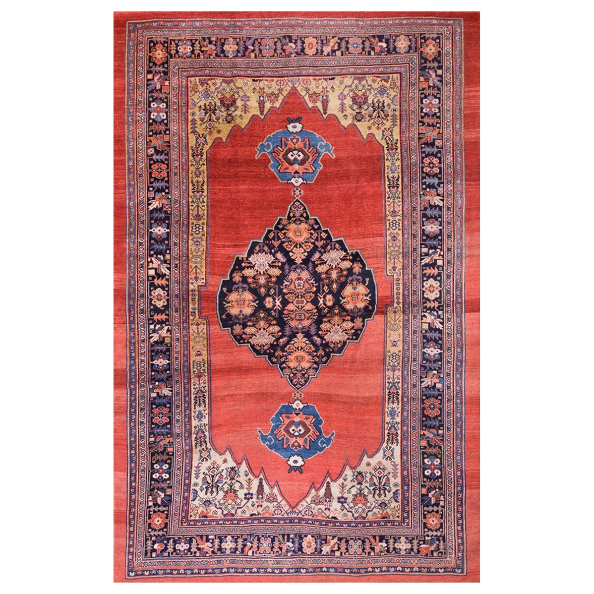 Late 19th Century Persian Bijar Carpet ( 7'10" x 12' - 238 x 365 ) 