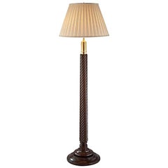 Turned Wood Floor Lamp