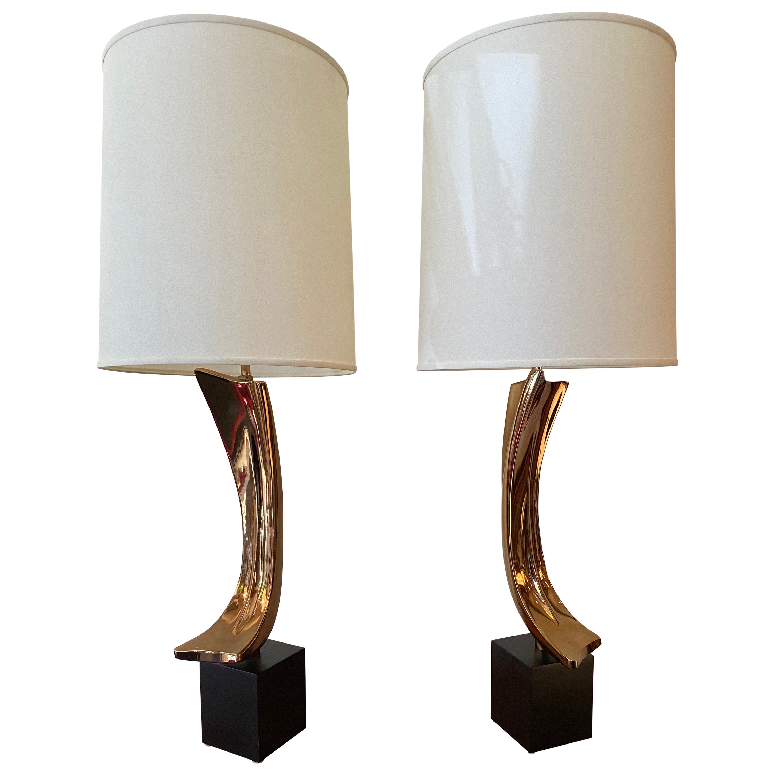 Abstract Sculptural Table Lamp by Maurizio Tempestini for Laurel Lamp at 1stDibs