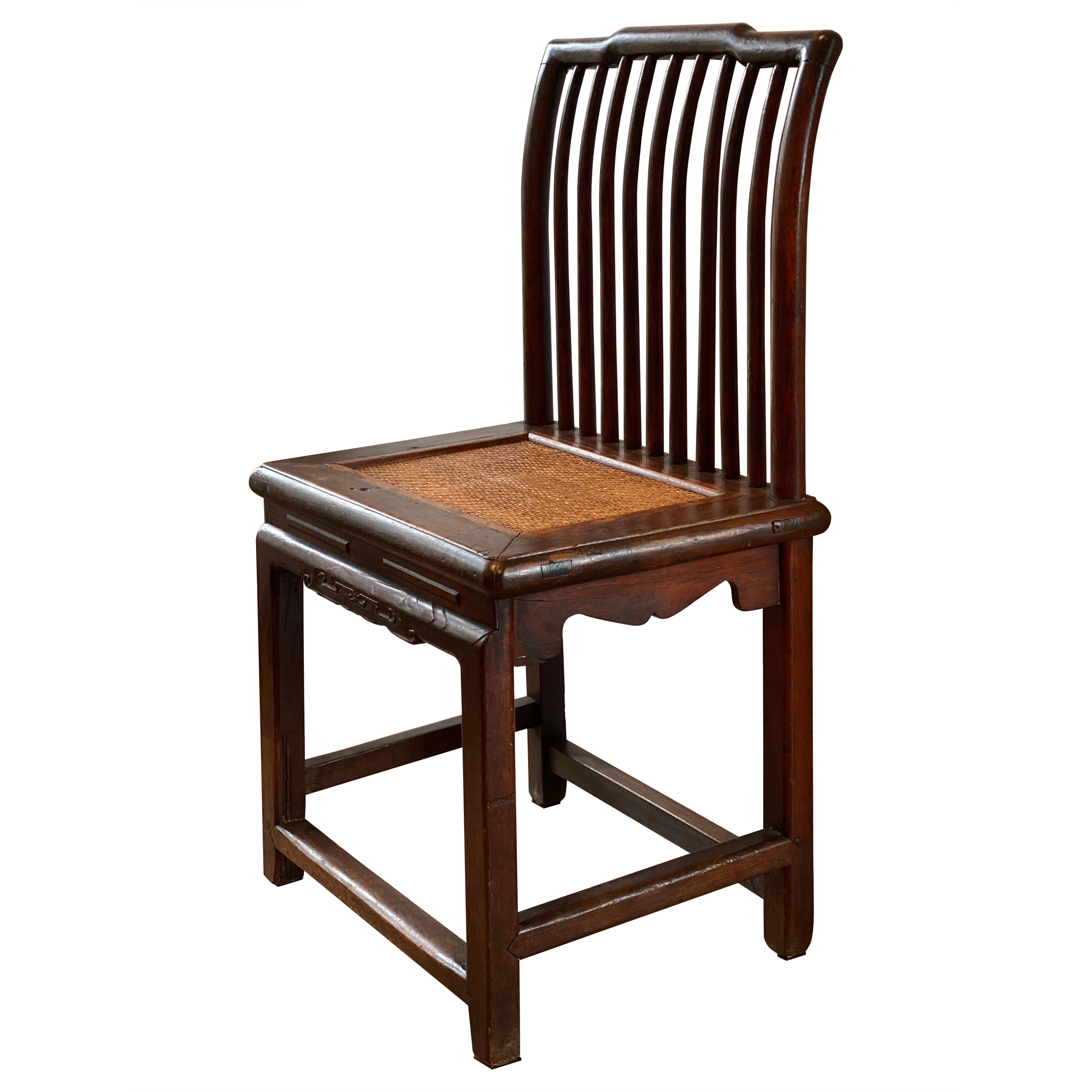 Chinese Huanghuali (Rosewood) Spindle Back Chair, Meiguiyi, 18th/19th Century For Sale