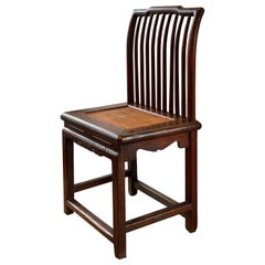 Antique Chinese Huanghuali (Rosewood) Spindle Back Chair, Meiguiyi, 18th/19th Century