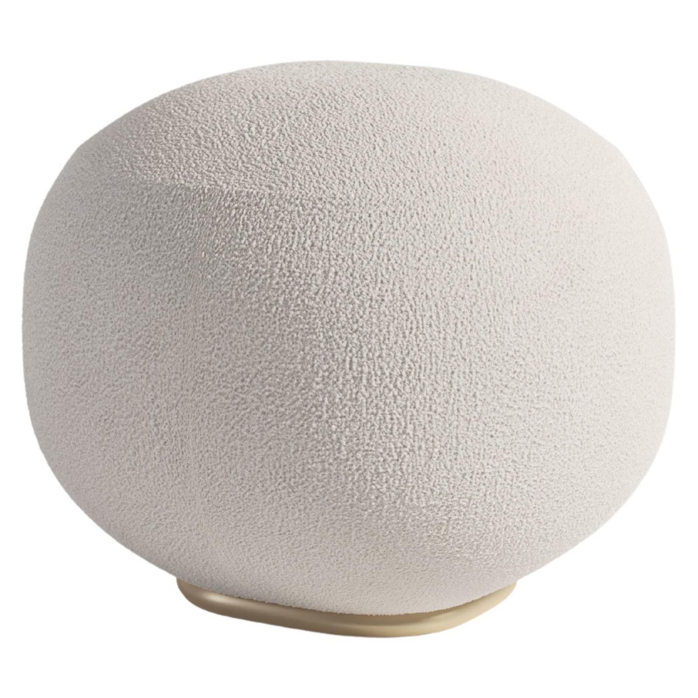 Balancing Contemporary Pouf in Fabric
