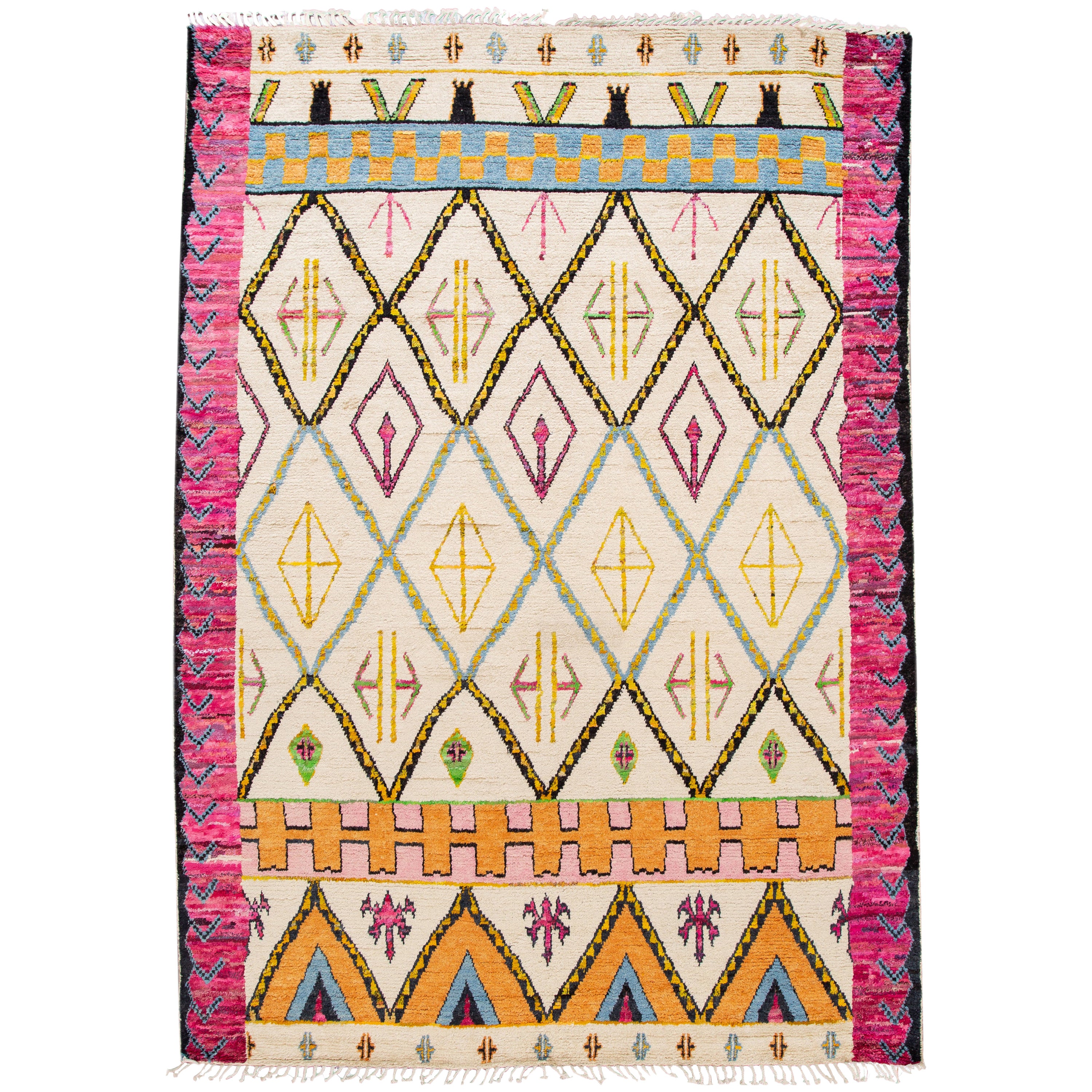 MultiColor Stripe Rug For Sale at 1stDibs