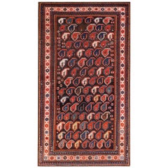 Antique Late 19th Century Caucasian Karabagh Paisley Carpet ( 3'10" x 6'9" - 117 x 206 )
