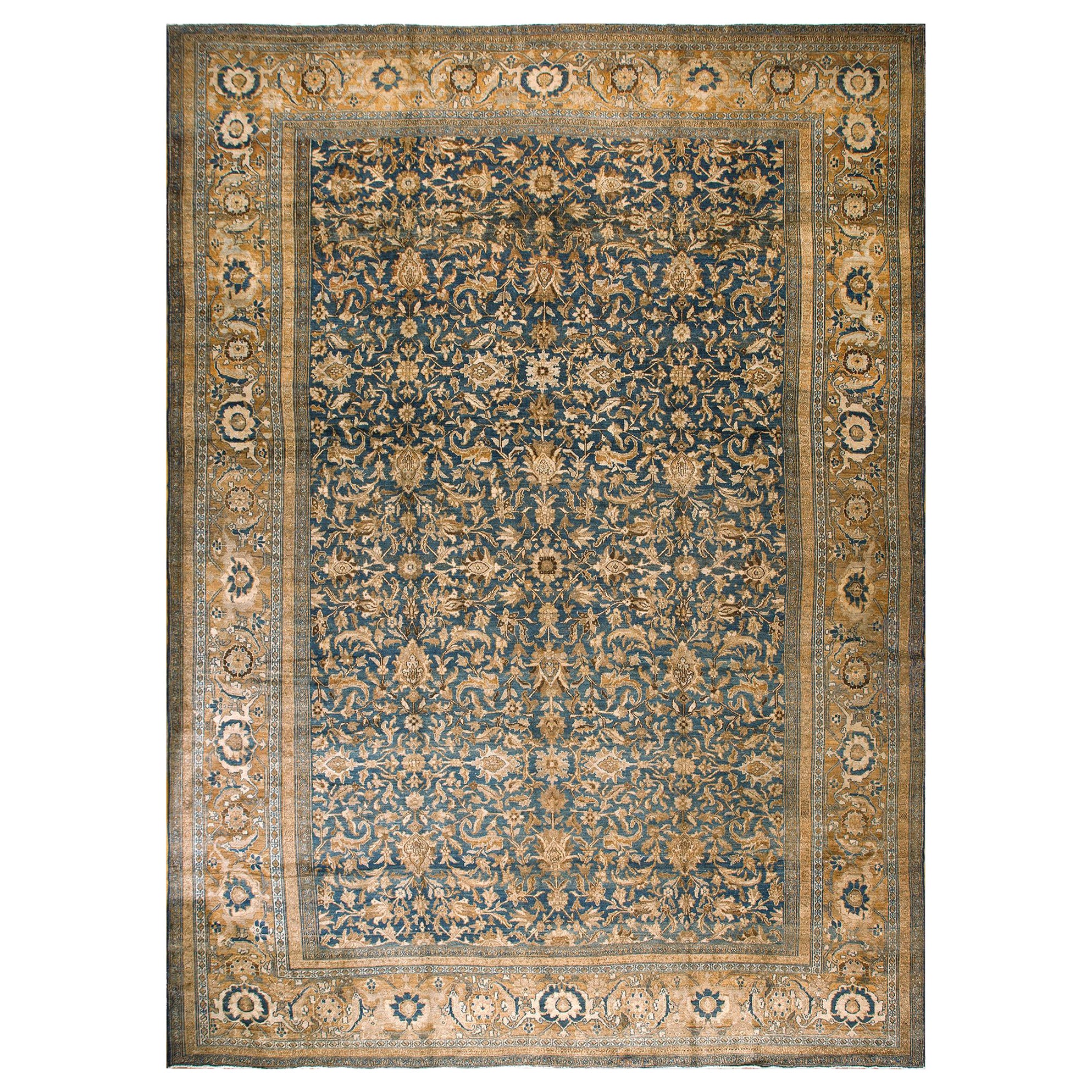 Late 19th Century Persian Bibikabad Carpet ( 12'5" x 17'5" - 378 x 530 ) For Sale