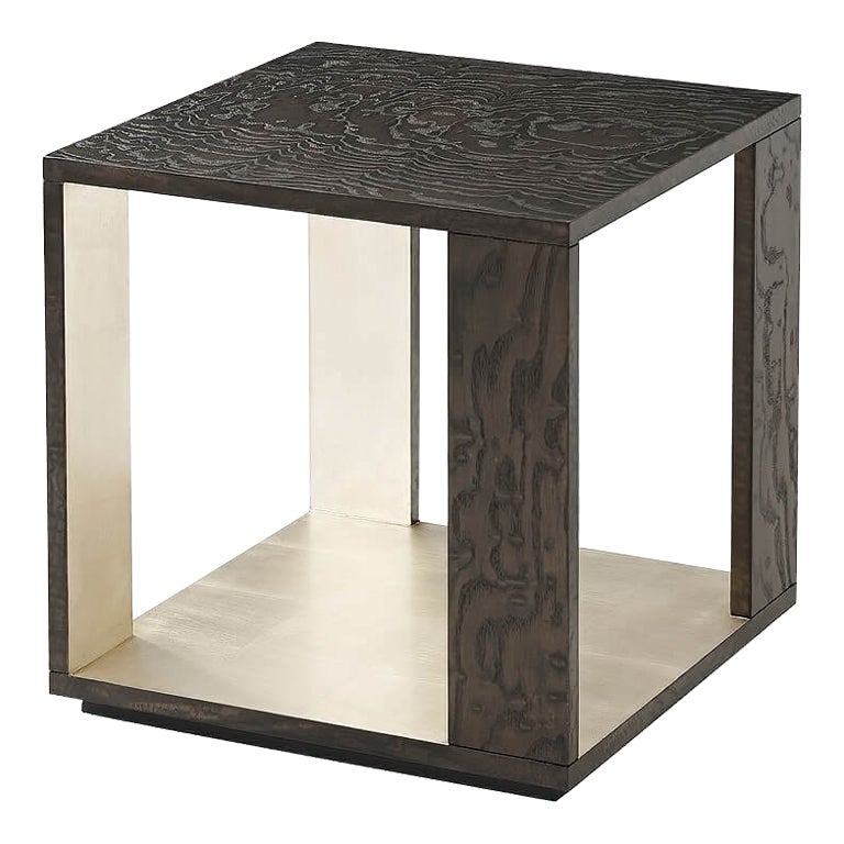 Quadrat Cube 20 Side Table in White Oak by Pelle For Sale at 1stDibs