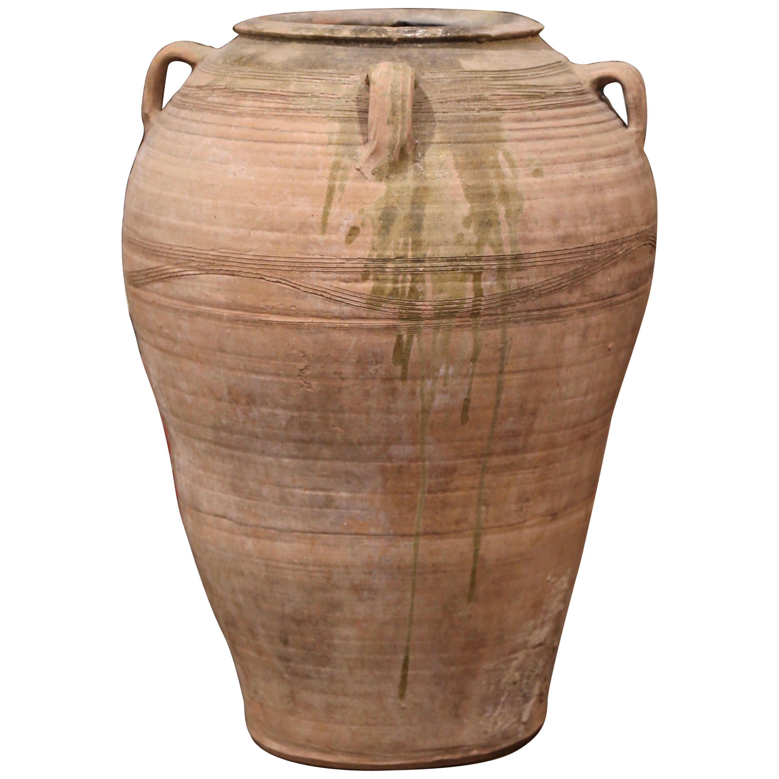 19th Century Italian Terracotta Olive Oil Jar at 1stDibs