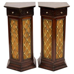 Pair of English Pedestal Cabinets